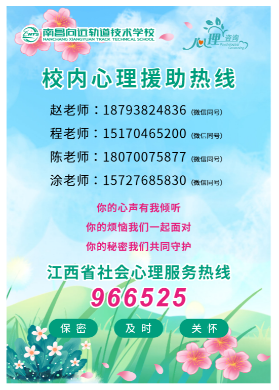 南昌向遠軌道技術學校心語信箱上線啦！