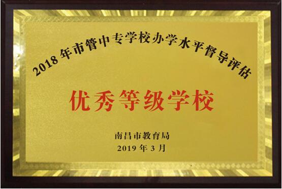 熱烈祝賀南昌向遠軌道技術(shù)學校2016、2017、2018連續(xù)三年被南昌市教育局評定為“優(yōu)秀等級學校”！